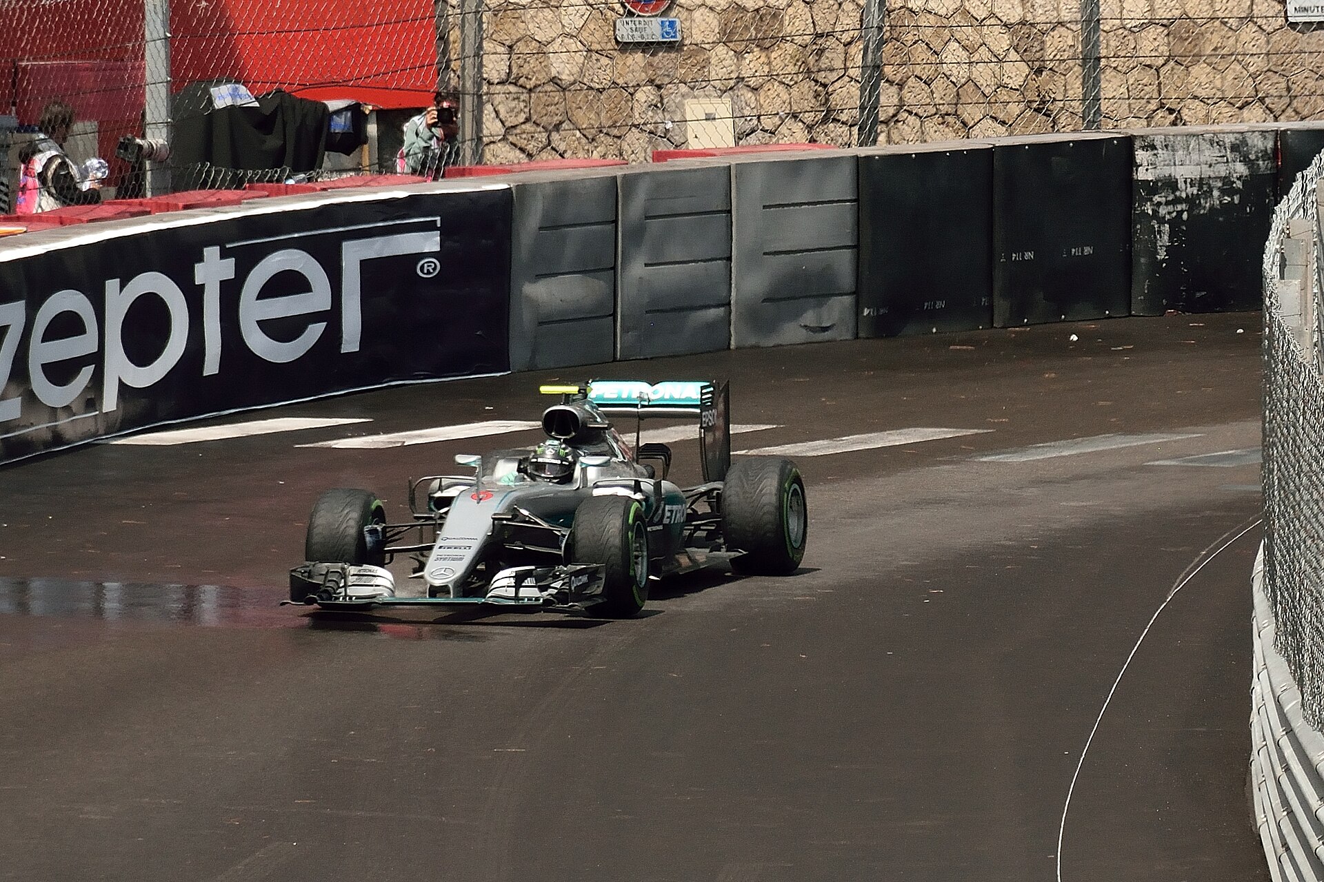 A Formula 1 car on track during the Monaco Grand Prix weekend
